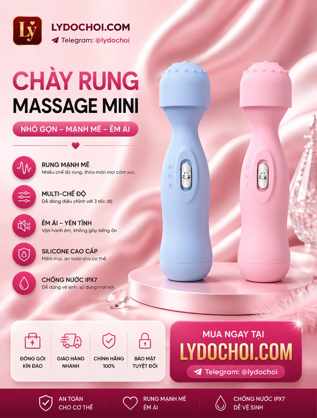 Chày rung massge mini 002