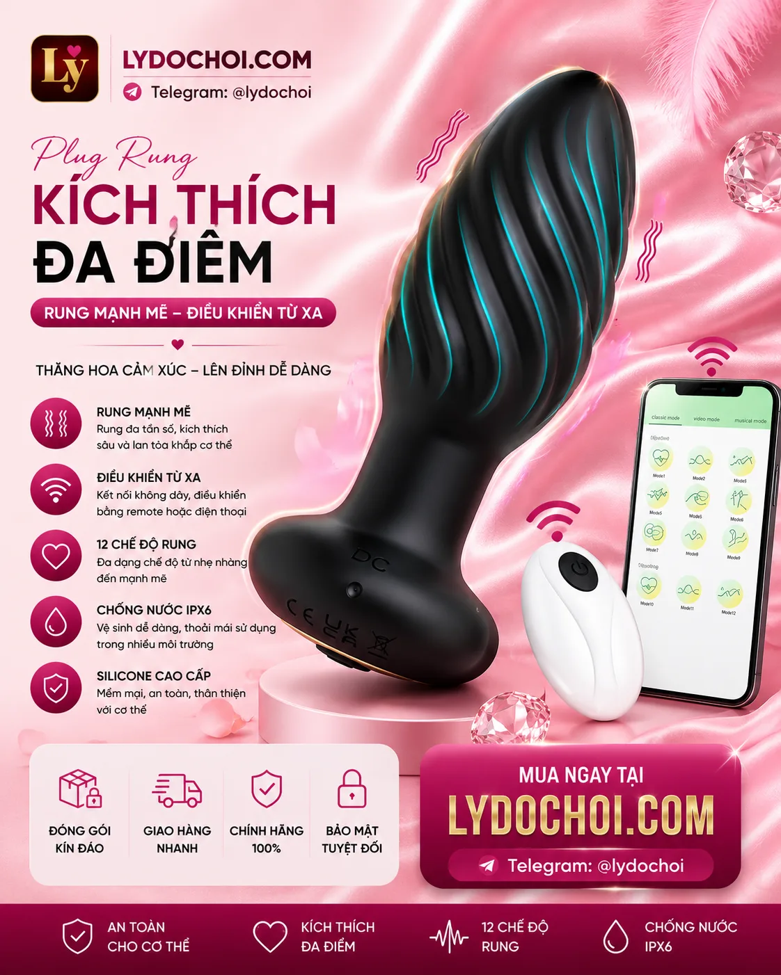 Phích cắm hậu môn 003